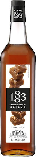 1883 Maison Routin Sirup für Cocktails mit Geschmack von Gesalzenes Karamell 1000ml