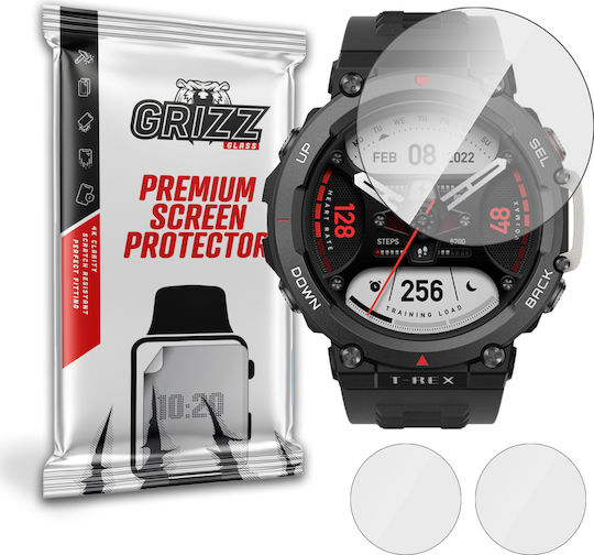 GrizzGlass HybridGlass Tempered Glass for the Amazfit T-Rex 2 1pcs