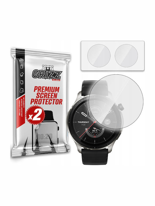 GrizzGlass HybridGlass Закалено стъкло за Amazfit GTR 4 1бр