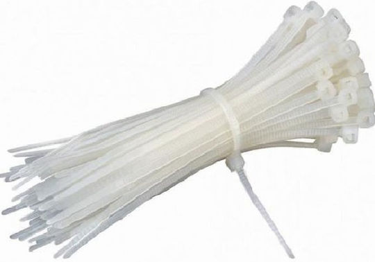 Bostik Den Braven Cable Ties Plastic 290mm x 3.6mm in White Colour (100 pcs)