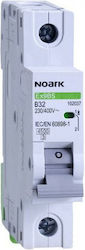 Noark 1-Pole Automatic Circuit Breaker 63A 100194