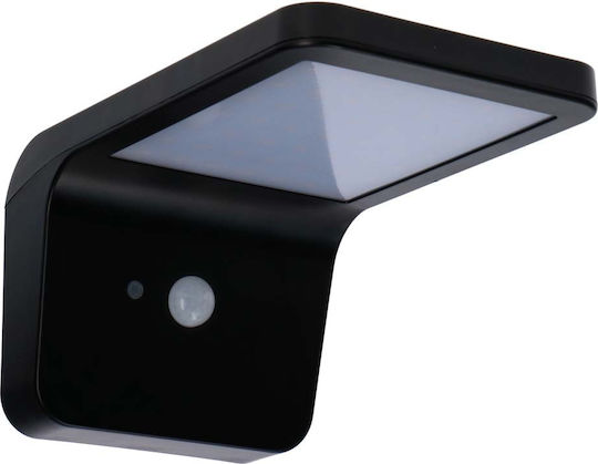 123led Επιτοίχιο Ηλιακό Φωτιστικό 230lm με Ψυχρό Λευκό Φως 5000K IP44