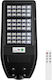 Eko Light Ηλιακό Φωτιστικό Δρόμου 100W 1200lm Ψυχρό Λευκό 6000K με Τηλεχειριστήριο IP65 140x70εκ.