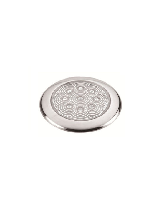 Sail Marine Outdoor Ceiling Flush Mount with Integrated LED in Silver Color 14.251