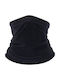 Herren Schal Hals Fleece Schwarz
