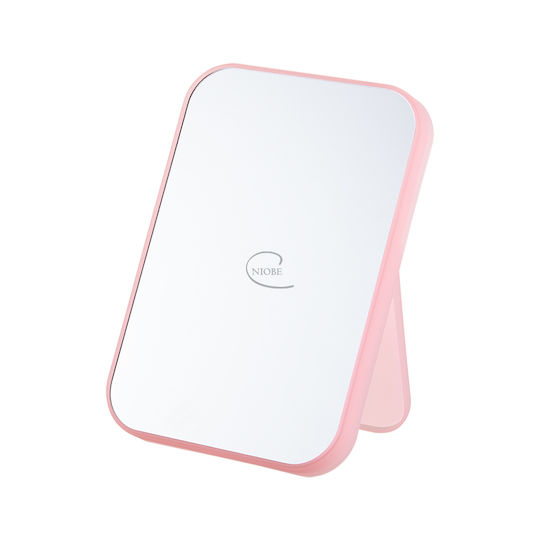 Niobe Professional Makeup Mirror Tabletop 15x15cm Pink