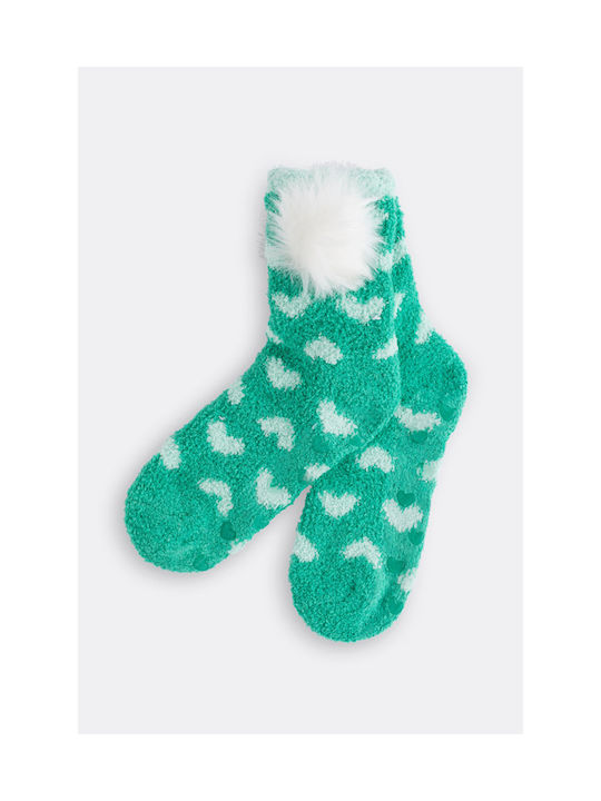 Noidinotte Damen Socken Grün 1Pack