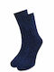 Axidwear Men's Solid Color Socks Blue