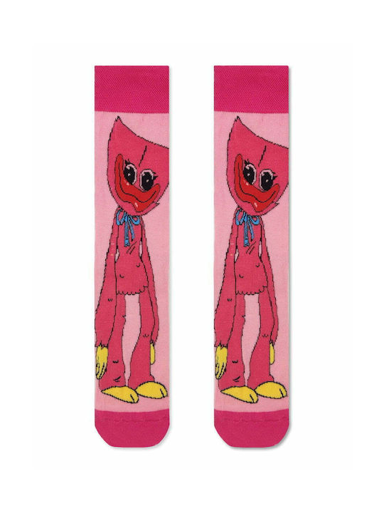 Axidwear Patterned Socks Pink