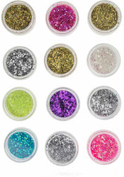 Beautifly Glitter για Νύχια σε Διάφανο Χρώμα 12τμχ Beautifly Glitter για Νύχια σε Διάφανο Χρώμα 12τμχ