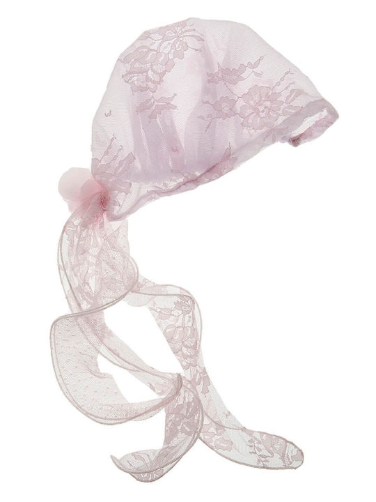 Nst Nastasia Pink Baptism Hair Accessory made of Lace