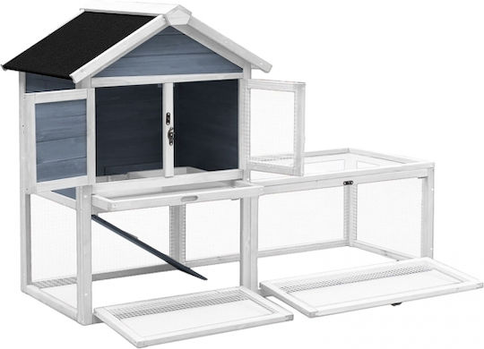Wiltoc 52428 Holzkäfig für Kaninchen 142cmx65cmx100cmcm.