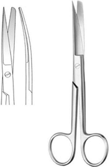 Germanos Medical Scissors Curved 18cm