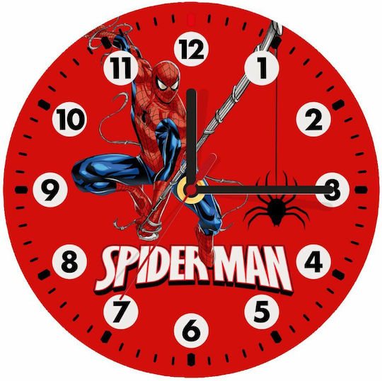 Koupakoupa Kids Wall Clock Superheroes Wooden 19cm