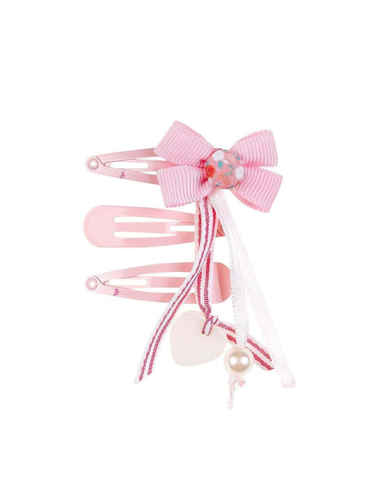 Souza For Kids Set Kids Hair Clips with Hair Clip in Pink Color 3pcs 103959