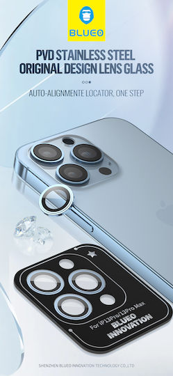 Blueo LENS GLASS Протектор за камера Метална рамка Blue за iPhone 12 Pro