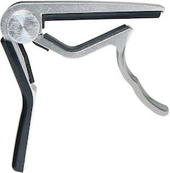 Fire & Stone Metallic Trigger Capo for Classic Guitar Silver