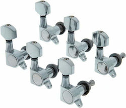 Harley Benton Κλειδιά για Ηλεκτρική Κιθάρα σε Διάταξη 6 in-line Silver