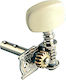 Fire & Stone String Instruments Tuning Pegs for Acoustic Guitar Silver