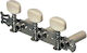 Fire & Stone 3+3 Tuning Pegs for Classic Guitar Chrome