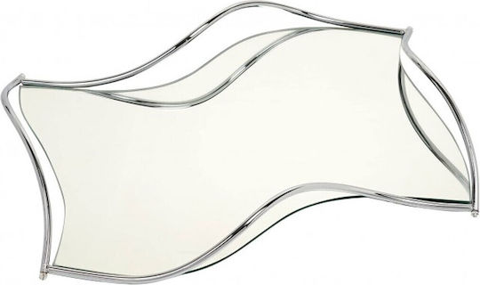 Novaker Wedding Tray Metallic Inox with Silver Mirror KD1012