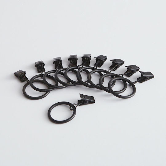 Am.Pm Black Fabric Capsule Sewing Supply 2.5x2.5cm 10pcs