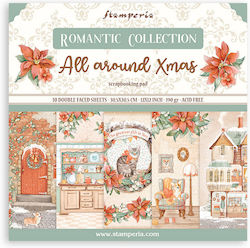 Stamperia Around Christmas Scrapbooking 10 Blät...