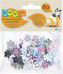 Boom Διακοσμητικό Λουλούδι για DIY Κατασκευές Σετ 80τμχ