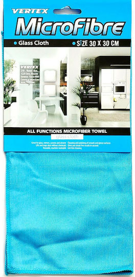 Vertex Cleaning Cloths with Microfibers for Windows Blue 30x30cm