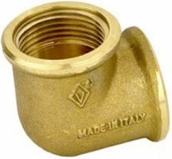 Bugatti ValvoSanitaria Pipe Elbow Fitting Brass 3/4" Female 1412