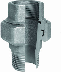 Atusa Ρακόρ Σύνδεσης Σωλήνα Verzinkt 1/2" Männlich/weiblich 1mm