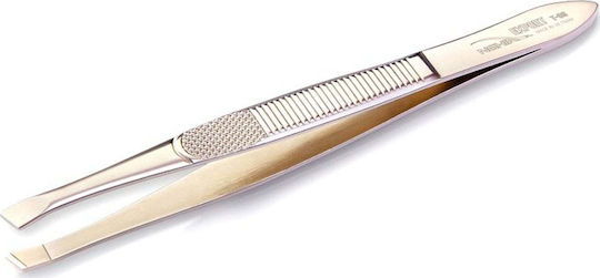Nghia Eyebrow Tweezer with Straight Nose Silver