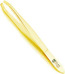 Accelere Pharm Eyebrow Tweezer with Straight Tip Gold 3cm 1pcs