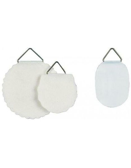 Herma Plastic Hanger Kitchen Hook with Sticker White 6pcs 5749