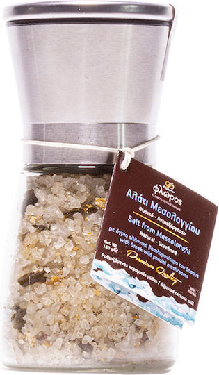 Floros Semi-Coarse Sea Salt in Grinder 180gr