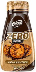 6Pak Nutrition Σιρόπι Ζαχαροπλαστικής ZERO με Γεύση Chocolate Cookies Χωρίς Προσθήκη Ζάχαρης 500ml