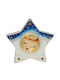 Weihnachtlicher Dekorativer Anhänger Stern Beleuchtet Keramik 28x8x29cm 1Stück