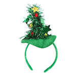 Weihnachts-Stirnband mit Muster Baum 11x27cm