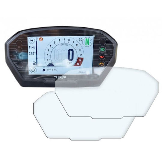 Speedo Angels Προστατευτικό Οργάνων Μοτοσυκλέτας Triumph Speed Triple Διάφανο