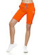 Bodymove Damen Sportliche Bermuda Orange