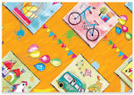 Wrapping Paper for Gift Orange 100x70x100cm.