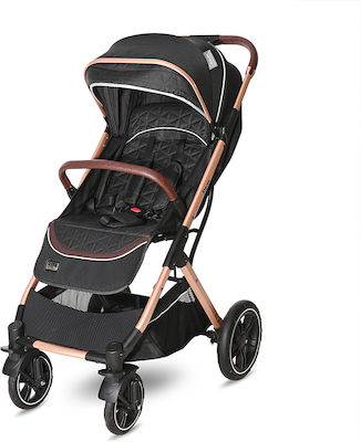 Lorelli Storm Cărucior pentru Bebeluși Potrivit pentru Nou-născut Negru de lux 9.3kg