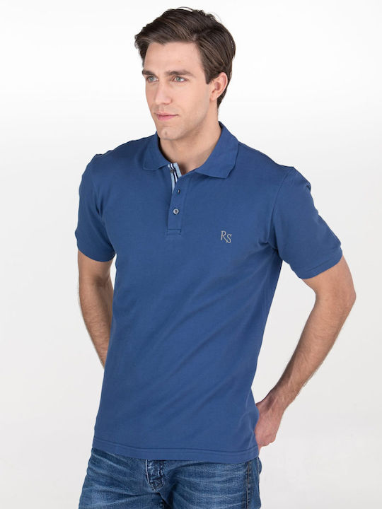 Polo Club Men's Short Sleeve Blouse Polo Blue