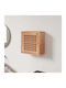 Wall Living Room Cabinet from Solid Wood Beige 42x18x42cm