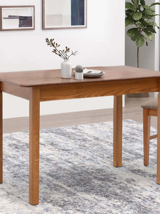 Bergen Tisch Speisesaal Ausziehbar aus Massivholz Walnuss 120(+30)x68x77cm