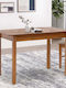 Bergen Tisch Speisesaal Ausziehbar aus Massivholz Walnuss 120(+30)x68x77cm