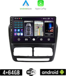 Kirosiwa 2010 2015 Ηχοσύστημα Αυτοκινήτου για Fiat Doblo (Bluetooth/USB/GPS) με Οθόνη Αφής 9"