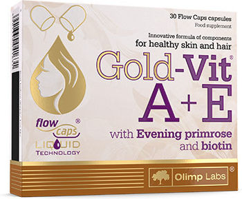 Olimp Sport Nutrition Gold-Vit A + E Vitamin For Skin & Antioxidant Action 30 Capsules