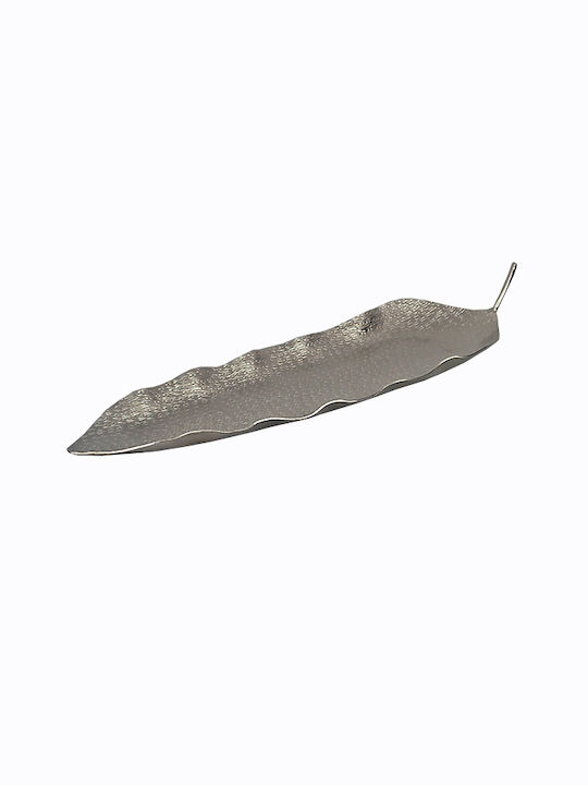 Art et Lumiere Metallic Decorative Platter Silver 72x20x8cm