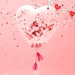 Balloon Jumbo Valentine's Day Heart Multicolour 92cm